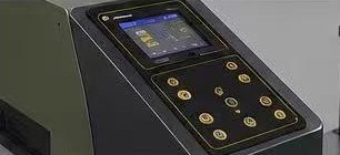 Painel touch screen intuitivo da impressora NST